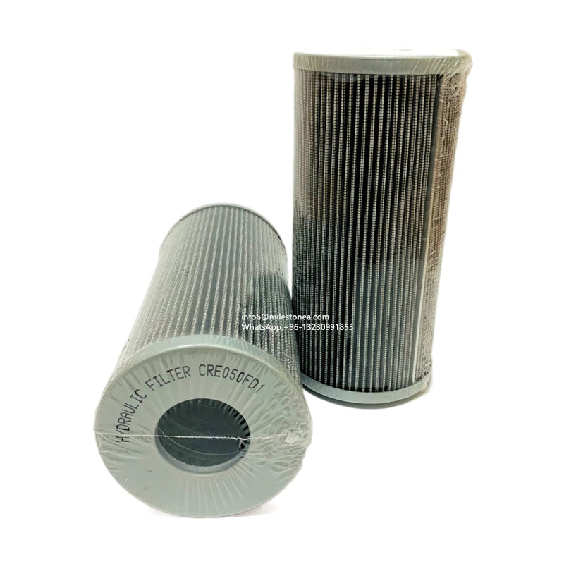 Preço de atacado de fábrica de fibra de vidro de fibra de vidro filtro hidráulico spin on filtro de óleo CRE050FD1 para peças de escavadeira