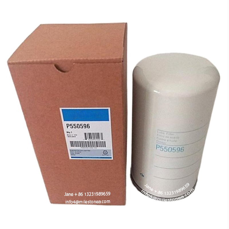 Excavator parts hydraulic engine spin-on full flow lube oil filter element P550596 yeDonaldson