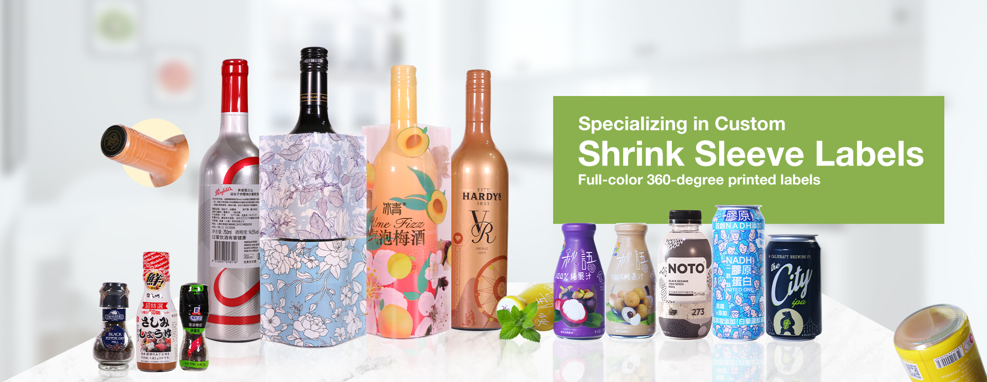 Minfly Packaging Shrink Maniko Etikedo Standardo