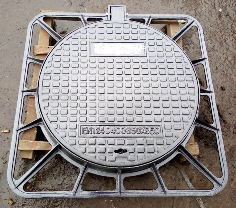 EN124 D400 ການປົກຫຸ້ມຂອງເຫລໍກ Ductile Manhole