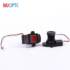 MJOPTC Panjang fokus 4.2mm, lensa pemantau, pemantauan pergeseran lintasan lensa mobil, bukaan besar F1.8.1/2.7″lensa dan IR CUT