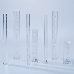Special Price for Custom Acrylic Tube - Mingshi extruded clear acrylic bubble rods – Mingshi