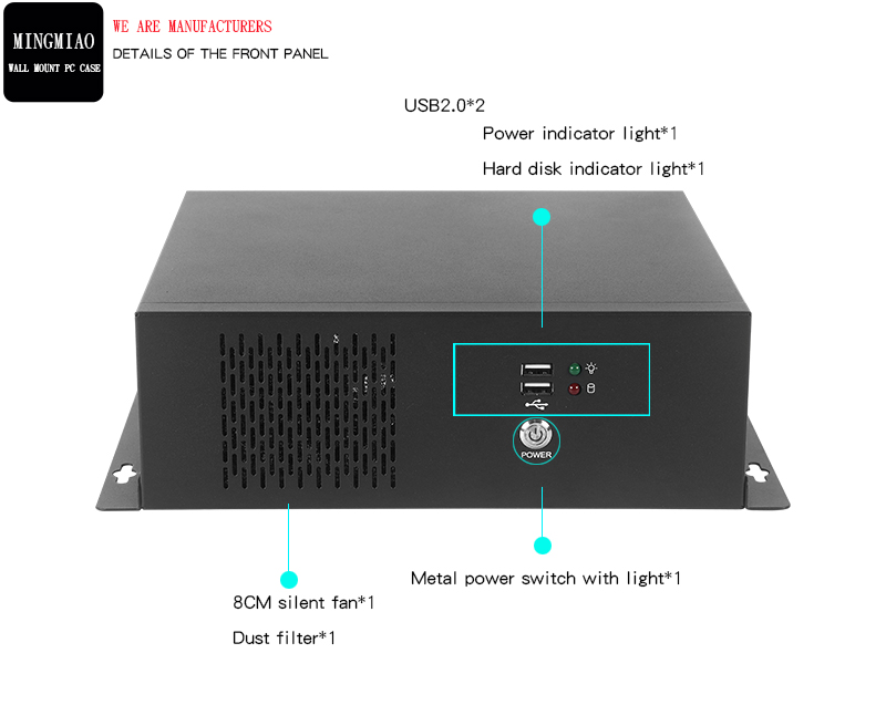 mini-itx.com - store - NA500 - Short Depth Low Power Consumption 6 or 10 Intel LAN Network Server Appliances