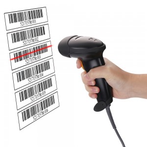 Reasonable price China MINJCODE Wired 1d Barcode Reader Handheld Laser Barcode Scanner MJ2806
