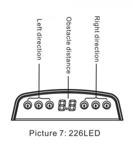 Sensor d'aparcament LED del cotxe per a l'assistència inversa del cotxe-3