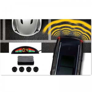 Autó Univerzális intelligens led parkoló érzékelő bi bi hanggal 4db ultrahangos érzékelővel