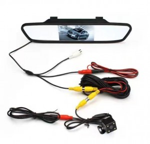 4.3inch LCD унаа камера күзгү арткы көрүнүш күзгү камера Car Mirror камера 1080P