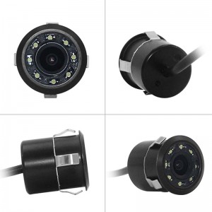 Kit de cámara de coche con cable, cámara de estacionamento de visión nocturna en cor, cámara de respaldo de coche impermeable MP-C404