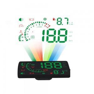 Vehicle head up display factory cheap GPS hud durable head-up display system with OBD cable for all vehicle
