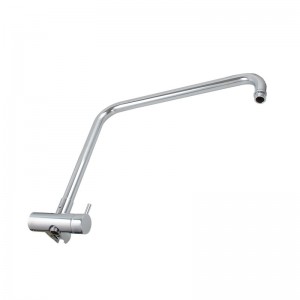 300mm Height Round Chrome Top Water Inlet Twin Shower Rail