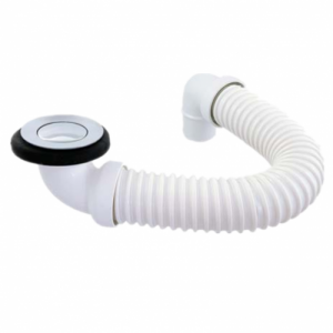 Kit de banheiro flexível com plugue de PVC POP UP superfície cromada PD-14947