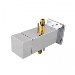 Square Chrome Top Waasser Inlet Zwilling Dusch Rail