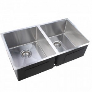 770x450x215mm 1.2mm Handmade Dûbele Bowls Top / Undermount Keuken / Laundry Sink