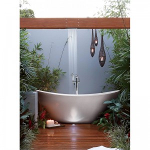 1700x800x710mm Oval Bathtub Freestanding Acrylic White Bath Tub