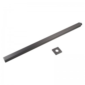 600mm Ceiling Shower Arm Stainless Steel 304 Square Gunmetal Gray