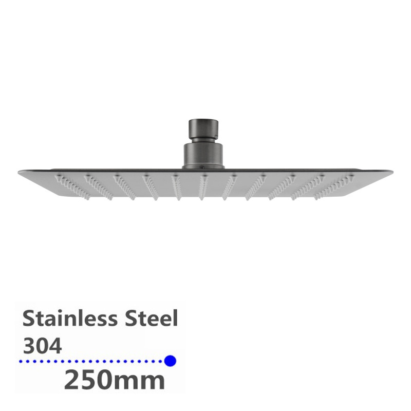 250mm 10″ Stainless Steel 304 Brushed Super-slim Rainfall Serê Duştê