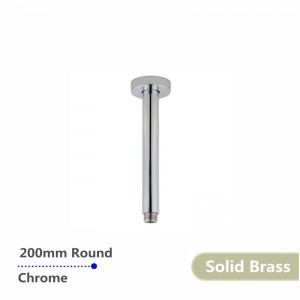 200 mm tegelek “Chrome” üçekli duş, gol gaty bürünç