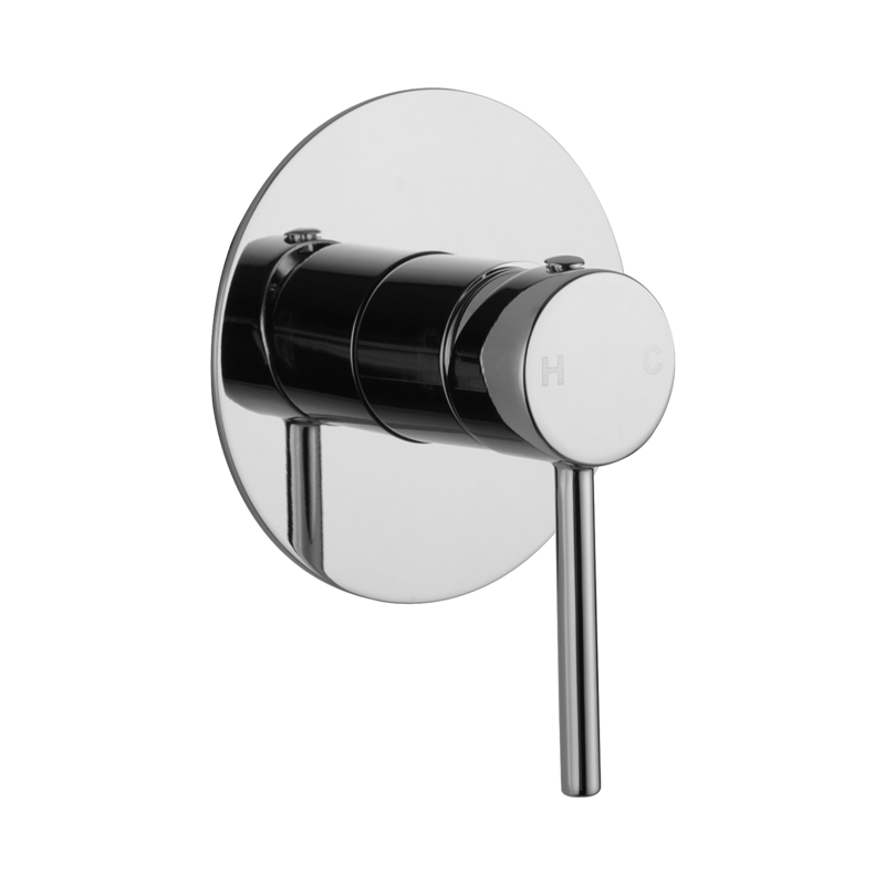 I-Euro Round Chrome Shower/Bath Wall Mixer