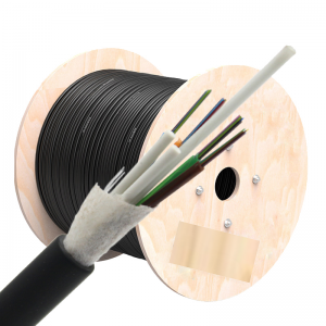 Outdoor Non-metallic Multi Tube Fiber Optical Cables GYFTY 24core ສາຍໃຍແກ້ວນໍາແສງ