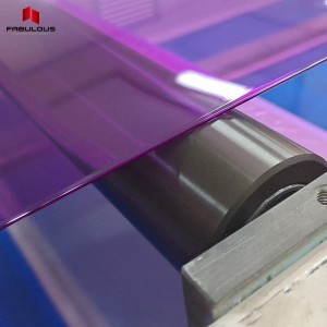 Buy Curved Plexiglass Panels Factory –  Purple Extruded Transparent Acrylic Sheet  – Fabulous