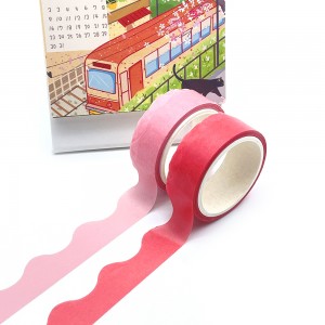 Prilagođeno istaknuta ukrasna japanska papirna traka za izrezivanje Washi traka