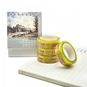 Grosir Wrapping School Stationery Waterproof Foiled Washi Overlay Tape