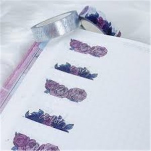 זול מותאם אישית DIY Craft מדבקות תווית Washi Tape מחורר