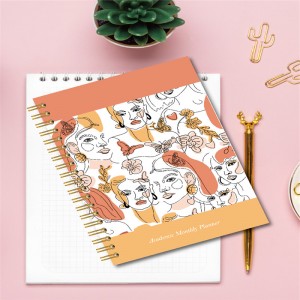 Fa'asinomaga Toe fo'i i le a'oga Peach Unicorn Panda Notebook Seti Meaalofa Meaalofa