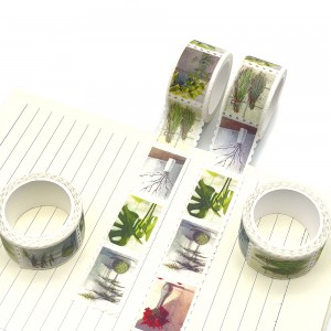Custom Featured Stamp Decorative Japanese Paper Die Cut Washi Tape