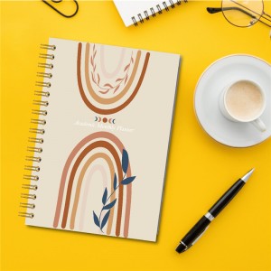 Caderno de carpetas en espiral con tapa de aneis A5 de traballo promocional con logotipo personalizado