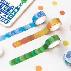 Custom Make Colorful Flower Pattern Washi Sticker Decorative Paper Roll Band
