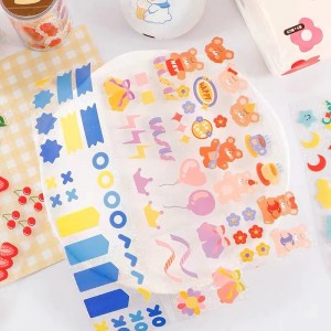 چاپ سفارشی Make Personalizado ژاپنی کاغذ Scrapbooking نوار واشی رنگین کمانی