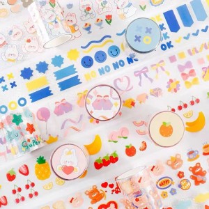 Benutzerdefinierter Druck machen personalizado japanisches Papier Scrapbooking schillerndes Washi-Klebeband