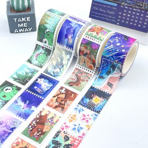 Personalizzat Custom bl-Ippakkjar Stampar Ġappun Nru Moq Personalizzat Timbru Washi Tape