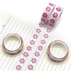Vervaardiger onreëlmatige vorm Custom Die Cut Washi Tape Printing
