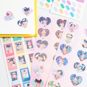 Dekoratif PVC Sticker Sheets urip Saben Mingguan Monthly Planner Kits Stiker