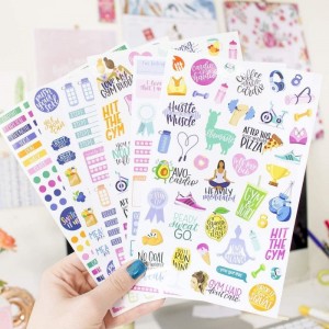 Wholesale Cute Cartoon Decorative Diary Album Calendar Schedules Decorate Adhesive Sticker