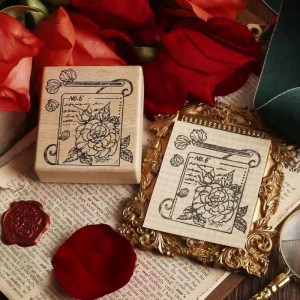 Hoʻolālā kiʻi kiʻi kiʻi ʻoluʻolu e pili ana i nā mea pāʻani Diy Arts Wooden Rubber Stamps