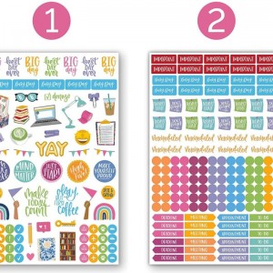 Weekly Planner Stickers-ը անհատականացնում և զարդարում է ձեր պլանավորող ֆունկցիոնալ պիտակները