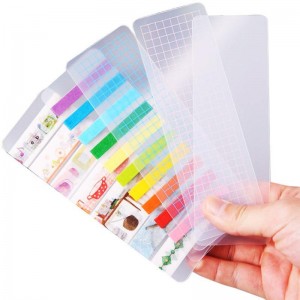 Pasgemaakte ontwerpplakker Goue foelievoorbeeld PVC-kaart vir Washi-bandkaarte