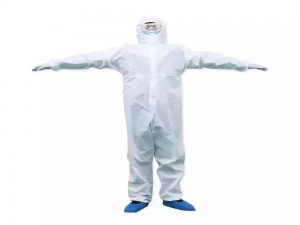 Coverall non-woven Biological Protection Full Body Safety Isolation Gown Suit