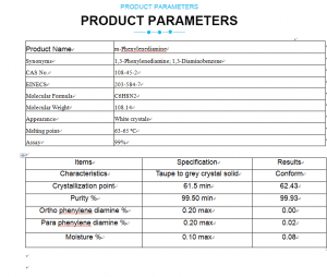 recommended for MPDA m-Phenylenediamine Top quality 99%  cas 108-45-2