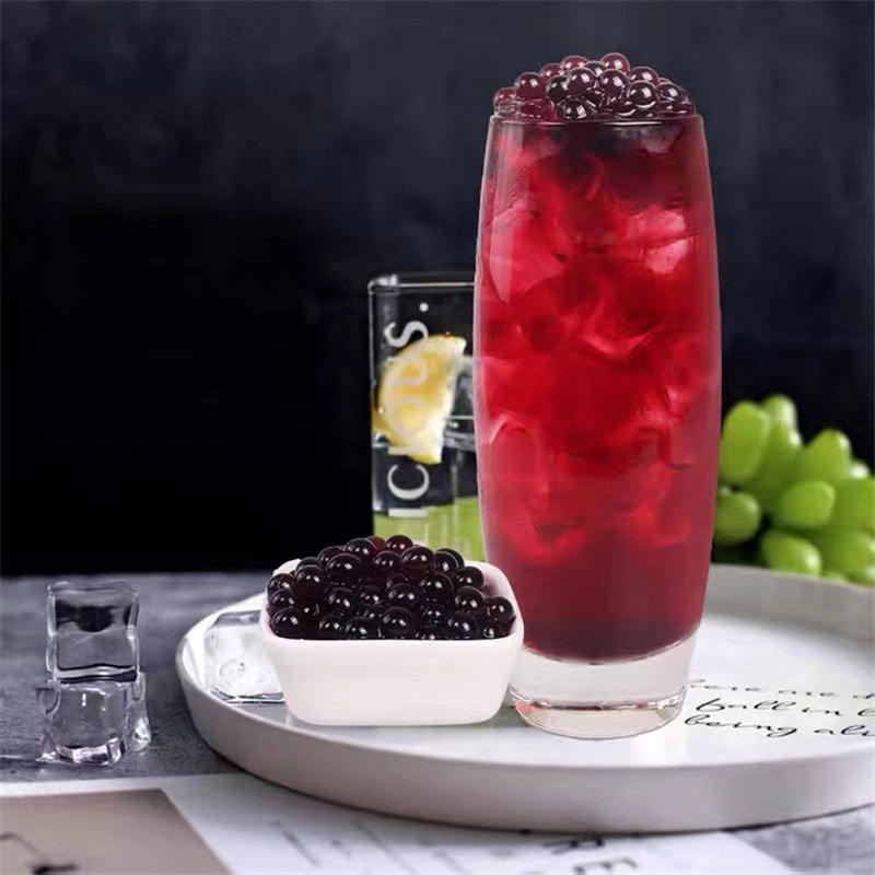 Mixue N'ogbe Blueberry Popping Boba Ball 3kg Mkpụrụ Flavour Blast Ball Material for Bubble Tea Fruit Tea Ice Foundation