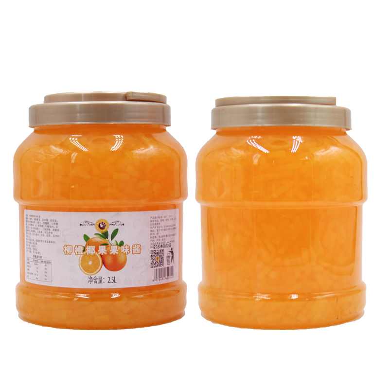 Mixue Nata de Coco Konzentrierte Orangengeschmack-Kokosgelee-Fruchtsaucen-Marmelade für die Dekoration von Bubble Tea-Milchshakes