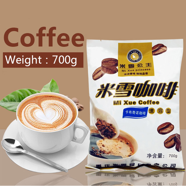 Mixue Cappuccino Coffee Powder 700g Висококачествено автентично кафе на зърна за разбиване на кафе в офиса