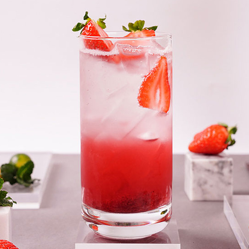 Mixue Rose Aromatisierter Cocktailsirup mit dickem Fruchtfleisch, 750 ml, für Getränke