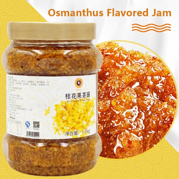 Osmanthus Flavored Jam 1.2kg Milk Tea Beverage Sause Ice Cream Jam سنیک ڈیزرٹ نمایاں تصویر