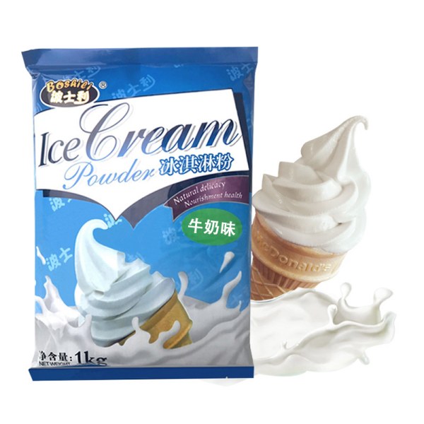 सफ्ट आइसक्रीम मिठाई दूध मूल स्वाद आइसक्रीम पाउडर 1KG विशेष छवि को लागि कच्चा माल विविधता स्वाद