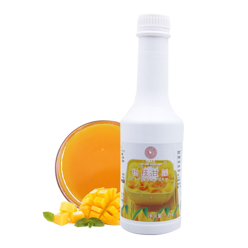 Mixue 1L Mangga pomelo sagu Konsentrat Minuman Rasa pikeun Minuman Jus Sayuran pikeun bubble tea