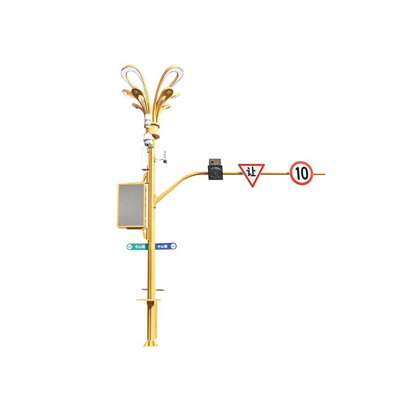 MJ-LD-9-1601 8-12m Multi-functional Smart Street Light Pole ມີໂຄມໄຟ LED ຮູບພາບທີ່ໂດດເດັ່ນ